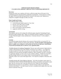 The reflection paper includes a student's insightful thoughts and opinions on a given topic, usually in. Reflection Paper Guidelines North Mason School District