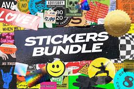 Download Sticker Mockup Bundle Logo Branding In Stationery Mockups On Yellow Images Creative Store