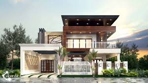 Gambar desain rumah minimalis modern tampak belakang. Desain Rumah Modern Minimalis Mrs Sari Dewi Medan Vector 41