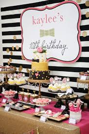 Birthday Party Themes For 12 Year Olds Kate Spade Inspired Pool Party Anders Ruff Custom Designs Llc Kate Spade Party 10th Birthday Parties Birthday Parties