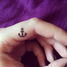 An anchor tattoo meaning is held close to most people, making it an easy option. Beautiful Tiny Anchor Tattoo On Finger Side Tattooimages Biz