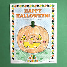 This file contains 20 halloween themed coloring pages. Free Halloween Jack O Lantern Coloring Page Kid Made Modern