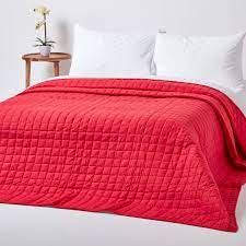 Maybe you would like to learn more about one of these? Cotton Quilted Reversible Bedspread Red White