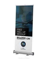 Free Realistic Roll Up Mockup Mockup Free Mockup Iphone Mockup