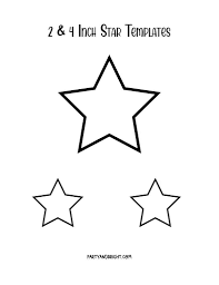 After a sheet cake is baked, a paper template is placed on top to get the proper shape desired. Star Template Printables Large Small Star Stencils Party Bright