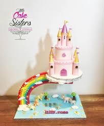 Unicorn Castle Gravity Cake Cake By Vanessa Truffier Gravity Cake Castle Cake Castle Birthday Cakes
