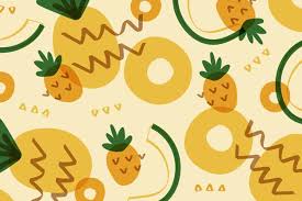Telechargez Ananas A La Maniere De Memphis Gratuitement In 2020 Fruit Pattern Vector Free Cute Patterns Wallpaper
