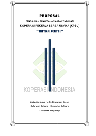 Unsur yang perlu dicantumkan dalam pembuatan proposal tersebut antara lain, surat pengantar dari pihak yang mengajukan, judul proposal. Proposal Koperasi Copy