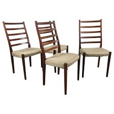Set Of Four Rosewood Dining Chairs By Svegards Markaryd Sweden For Sale Rosewood Dining Chairs Ladder Back Dining Chairs Dining Chair Design
