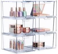 Plastic Storage Drawers Garneck 4-Tier Marble Makeup Organizer - Stackable  Plastic Drawer Unit For Desktop Storage Stackable 4-tier Plastic Storage ...