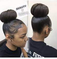 Pin By Babyy Nyeee On Hairstyles Hair Ponytail Styles Bun Hairstyles Black Hair Bun