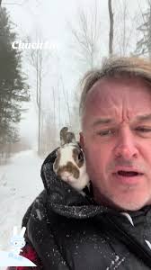 Snow Bunny's First Winter Walk in Canada