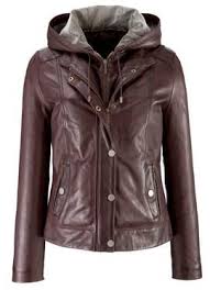 Lakeland Laura Women S Hooded Leather Jacket In Chocolate Leather Jacket With Hood Leather Jacket Womens Hooded Leather Jacket