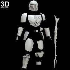 Mandalorian D23 Helmet By Do3d 3d Printable Model Print File Stl Cosplay Prop 07 Star Wars Prints 3d Printable Models Mandalorian