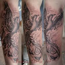 Phoenix Tattoo Anka Kusu Dovmesi Black And Gray Tattoo Half Sleeve Tattoo Bodrum Tattoo Huseyin Akar Barkarby Phoenix Tattoo Grey Tattoo Black And Grey Tattoos