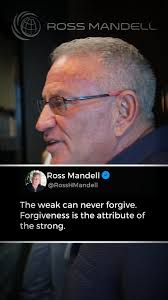 True strength. #forgivenessisfreedom #strengthtested #rossmandell