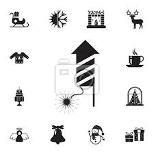 Auch diese sportlichen italienischen fahrzeuge gibt es als neuwagen, als alfa romeo jahreswagen und als alfa romeo gebrauchtwagen in teltow. Feuerwerk Symbol Satz Elemente Weihnachtsfeiertag Oder Ikonen Fototapete Fototapeten Piktogramm Zeichnen Feuer Myloview De