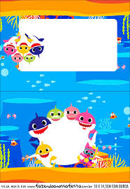 Each letter is formatted to fit one sheet of paper. Baby Shark Party Free Printable Candy Buffet Labels Oh My Baby