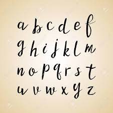 Registration on or use of this site constitutes acceptance of our terms of service. Hand Drawn Vintage Script Quote Font Handwritten Alphabet For Quotes And Lettering Black Letters On A Bright Background Royalty Free Cliparts Vectors And Stock Illustration Image 62105598