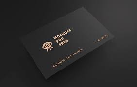 Even add gold, silver or rose gold foil to give your card just that little something extra to stand out from the pile. Black Business Cards Mockup Mockups For Free