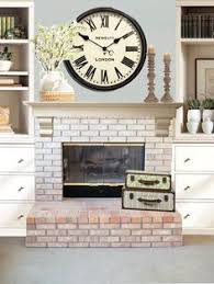 Fireplace With Clock On Mantel Google Search Living Room Decor Fireplace Fireplace Mantle Decor Brick Fireplace Decor
