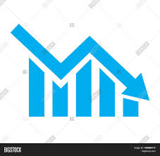 chart bars declining image photo free trial bigstock