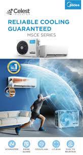 Midea Celest MSCE-10/13/19/25CRFN8 4-5 Star Coolflash R32 Inverter Air  Conditioner / Aircond 1HP/1.5HP/2HP/2.5HP | Shopee Malaysia