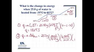 Chemistry heating curve worksheet answers. Heating Curve Calculation Youtube