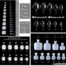 Toe Nail Sizing Chart For Press On Nails Nail Sizes Press On Nails Mobile Nails