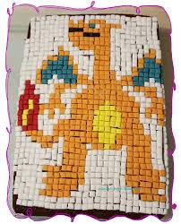 Gateau Pixel Art Pokemon Dracaufeu Pixel Art Pokemon Pixel Art Pokemon