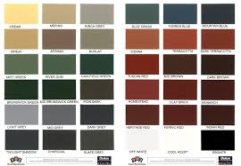 Roof One Corporation Roofing Colour Chart Lentine Marine