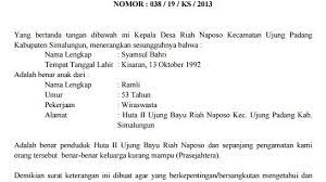 Surat pernyataan merupakan salah satu surat yang umum digunakan untuk berbagai macam hal. Contoh Surat Keterangan Tidak Mampu Kepala Desa Untuk Persyaratan