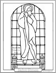 Simon of cyrene helps jesus to carry the cross. Catholic Saint Coloring Pages