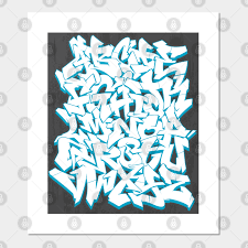 Ariel skelley / getty images an alphabet is made up of the letters of a language, arranged. Graffiti Alphabet Graffiti Poster Und Kunst Teepublic De