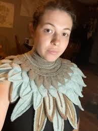 Wool collar pattern and yarn recommendations