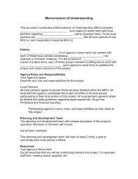 Check spelling or type a new query. Sample Memorandum Of Understanding