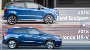Choose the desired trim / style from the dropdown list to see the corresponding dimensions. 2018 Ford Ecosport Vs 2018 Honda Hr V Technical Comparison Youtube