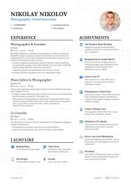 Photographer Resume Samples And Writing Guide For 2021 Enhancv Com