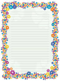These printable papers are used to create circular or any important official the lined paper with a white background offers a very neat presentation. Blank Paper Flowers Writing Paper Printable Stationery Paper Flowers Stationery Paper