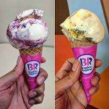 Not An Ad Not Being Paid To Say This Unfortunately But Baskin Robbins Always Has Very Unique Flavors And We Love It Baseball Nut Fun Cashews And Black R