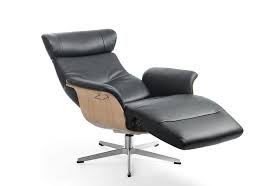 Conform Timeout Relaxsessel Mit Integriertem Fussteil X Fuss Aluminium In Leder Fantasy Black Sitzschale Eiche Relaxsessel Sofa Polster Wohnzimmer Modern