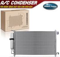 A/C AC Condenser w/ Receiver Drier for Nissan Cube 09-14 Versa 07-12 1.8L  1.6L