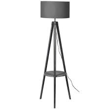 Oneach lamp with shelves assembly and review. Grey Wooden Floor Lamp With Shelf Country Home Interiors