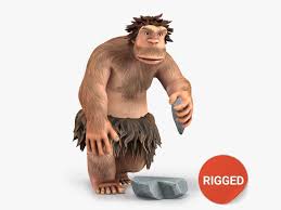 Cartoon Neanderthal Character Rigged2 By Pes Cartoon Neanderthal Character Model Was Rigged In Maya And Exported To Other Formats Rig May Not Fully Work Outs