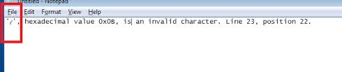 Hexadecimal Value 0x0b Is An Invalid Character Issue In Xml Stack Overflow