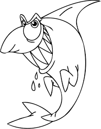 Shark With Mouth Open Coloring Page Shark Coloring Pages Coloring Pages Animal Coloring Pages