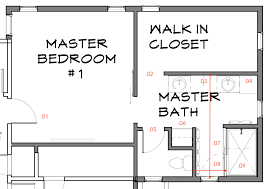 Master bedroom with walk in closet and bathroom plan. Getting The Most Out Of A Master Bathroom Addition Melodic Landing Project Tami Faulkner Design