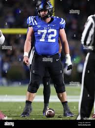 Duke Blue Devils offensive lineman Laken Tomlinson (77) in action against  the Wake Forest Demon Deacons at BB&T Field