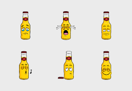 Beer Bottle Emoji Cartoons Icons By Vector Toons Cartoon Icons Beer Bottle Beer