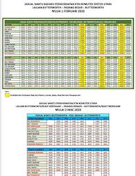 The alor setar railway station is a malaysian railway station located at and named after the state capital city of alor setar, kedah. Jadual Ktm Alor Setar Sal Kaa